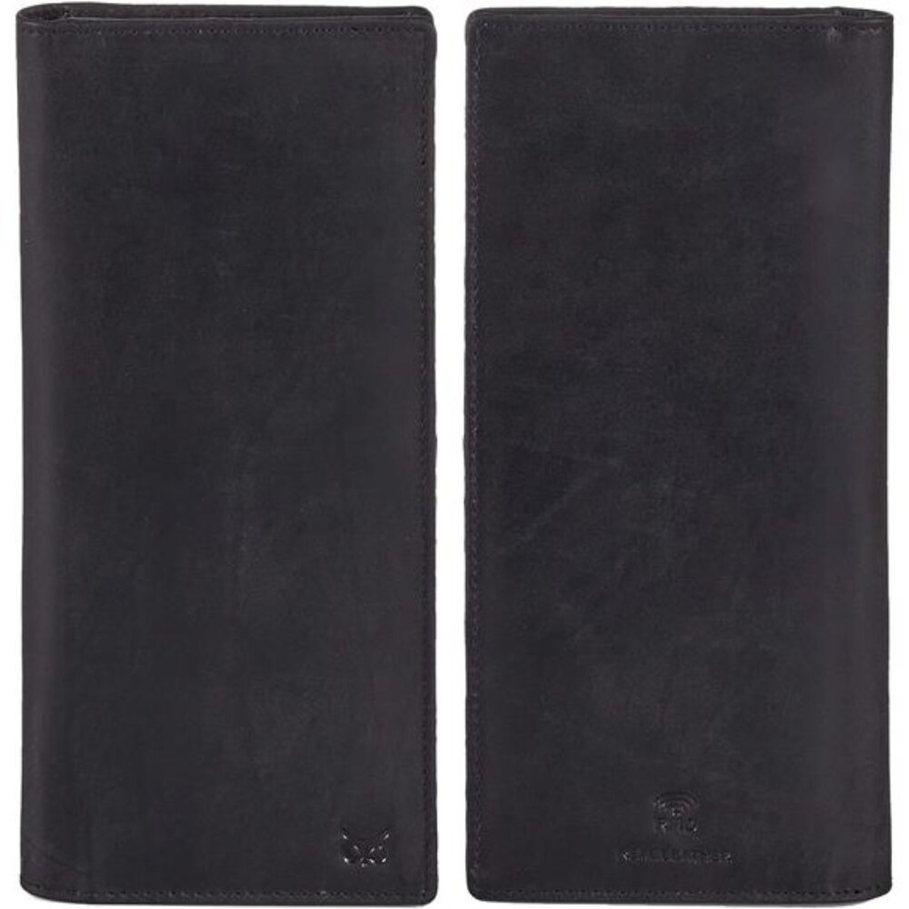 Long Wallet for Men Women Real Leather Bifold RFID Stylish Slim Handmade 2 ID - Picture 5 of 6